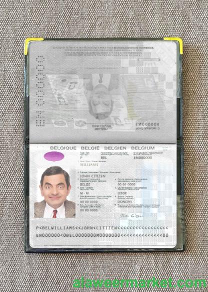 Belgium passport version 2 (2017-present) photo look